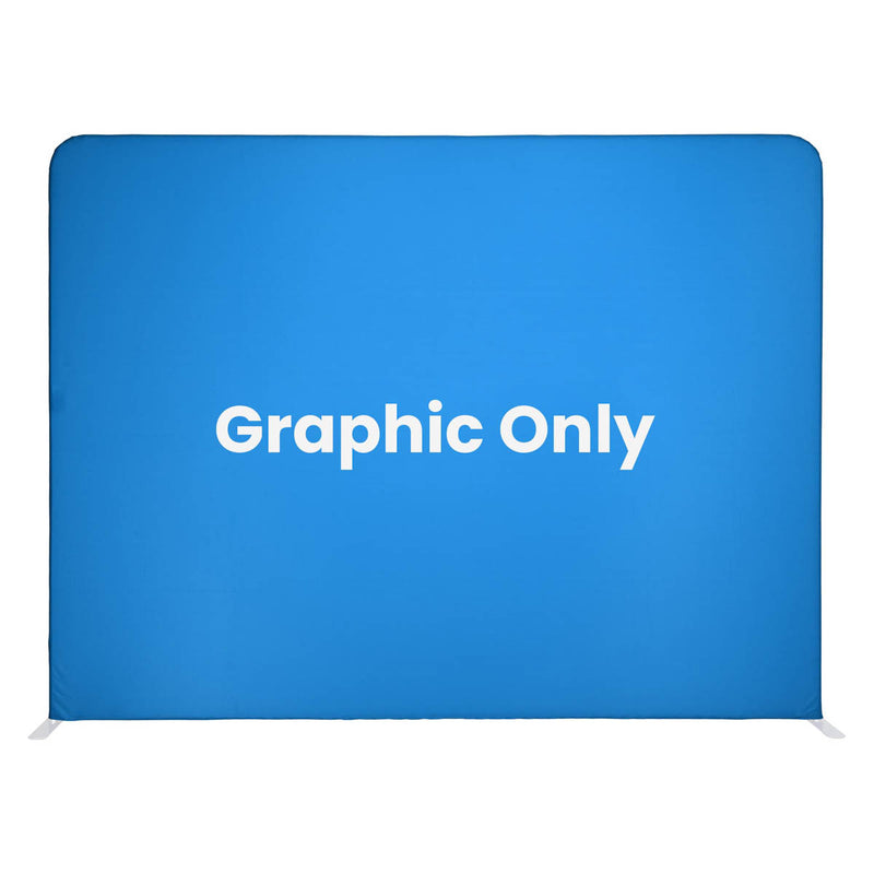 TheDisplayOutlet 10ft Trade Show Booth Fabric Display(Aluminum Frame, Graphic or Kit), Graphic Only Image