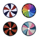 Custom Prize Wheel Templates(4x) for 12" Spin Wheel