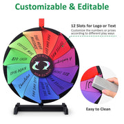 WinSpin 15" Tabletop Prize Wheel Dry Erase 12-Slot