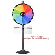 WinSpin 24" Prize Wheel Tabletop Floor Stand Stable Base 12-Slot