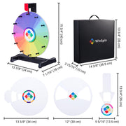TheDisplayOutlet WinSpin Prize Wheel All in 1, 12" Tabletop 26-Slot Image