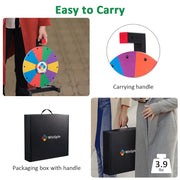 TheDisplayOutlet WinSpin Prize Wheel All in 1, 12" Tabletop 26-Slot Image