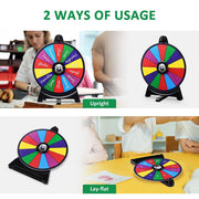 12" Spin Wheel Dry Erase Folding Stand