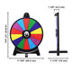 12" Spin Wheel Dry Erase Folding Stand