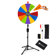 TheDisplayOutlet 24" Portable Modular Prize Wheel with Tripod Stand 12-Slot, Modular Prize Wheel Image