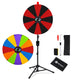 TheDisplayOutlet 24" Portable Modular Prize Wheel with Tripod Stand 12-Slot, Black & Red Image