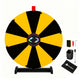 TheDisplayOutlet 24" Prize Wheel with Customizable Slots(12) Trade Show Promo, Black & Yellow Image
