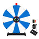 TheDisplayOutlet 24" Prize Wheel with Customizable Slots(12) Trade Show Promo, DIY Blue & White Image