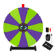TheDisplayOutlet 24" Prize Wheel with Customizable Slots(12) Trade Show Promo, Purple & Green Image