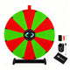 TheDisplayOutlet 24" Prize Wheel with Customizable Slots(12) Trade Show Promo, Red & Green Image