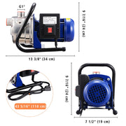 TheDisplayOutlet Electric Water Pump Sump Pump Stainless Steel 1.6 HP Image