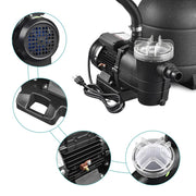 TheDisplayOutlet 12" Pool Sand Filter and Pump for Above Ground Image