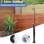 Outdoor Solar Shower w/ Base & Sprinkler 2.3Gal