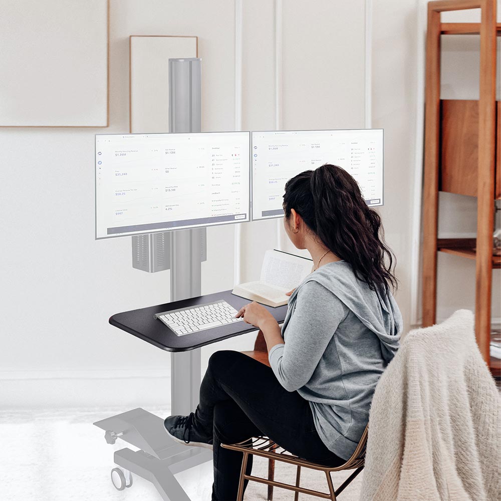 NexusX Slide Out Keyboard Tray for Mobile Computer Cart