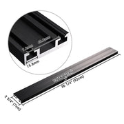 TheDisplayOutlet Dual Monitor Arm Crossbar Holds up to 32" Monitors, 36" Black Image