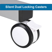 TheDisplayOutlet Mobile Computer Cart with Power Dual Monitor Mount Image