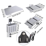 TheDisplayOutlet Mobile Computer Cart with Power Dual Monitor Mount Image