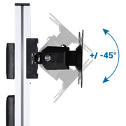 TheDisplayOutlet Rolling Mobile Workstation Computer Cart Sit Stand Image