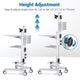 TheDisplayOutlet NexusX Mobile Computer Cart with Locking Drawer (Pull Out) Image