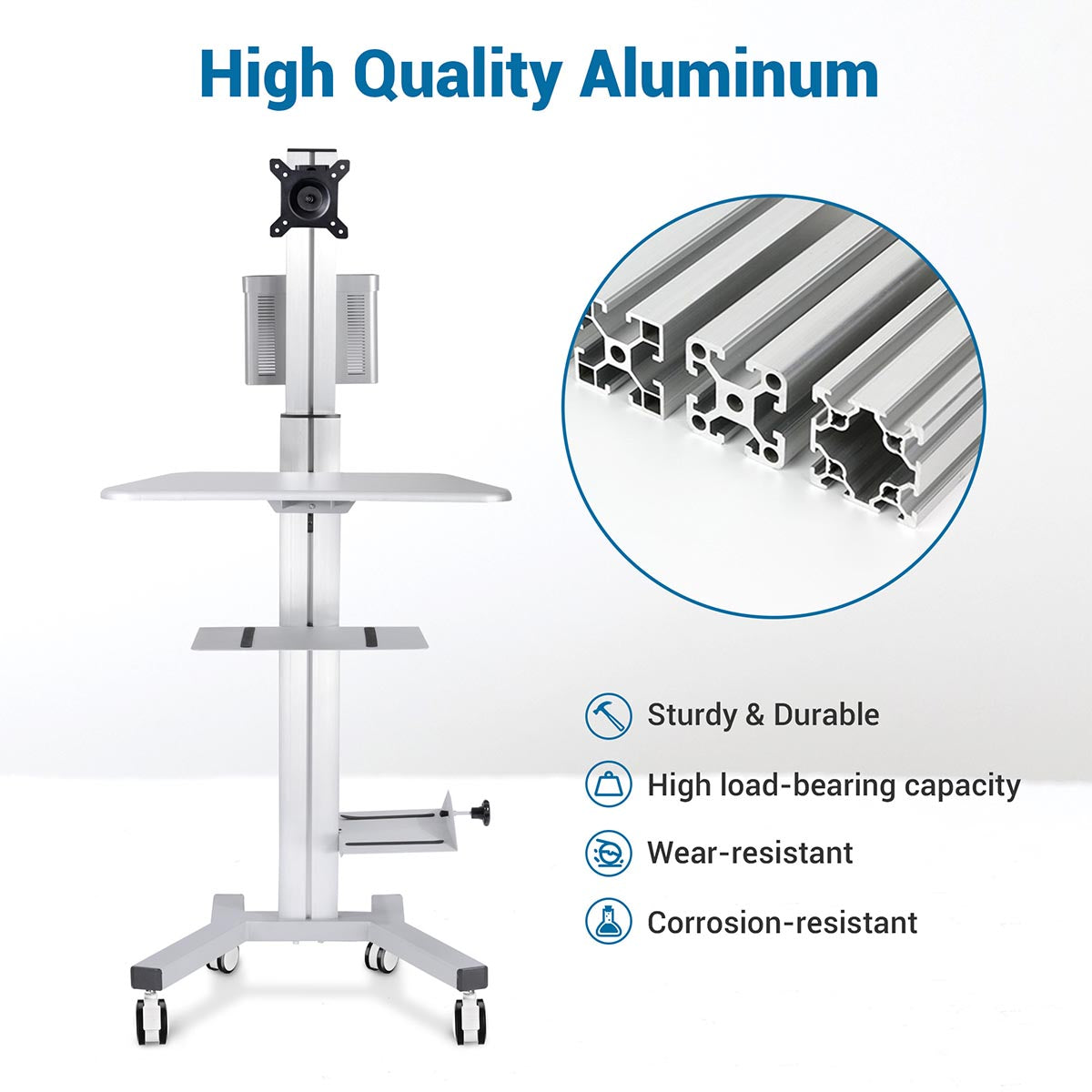 Duronic TVS4T1 Supporto Mobile TV/Monitor LCD 37-70 Con Trolley Per Presentazioni Riunioni Adatto Per Lcd Plasma Led Oled 84253836 Duronic TVS4T1 Supporto Mobile TV/Monitor LCD 37-70 Con Trolley Per Presentazioni Riunioni Adatto Per Lcd Plasma Led Oled 84253836