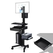 TheDisplayOutlet NexusX Mobile Computer Cart with Locking Drawer (Pull Out) Image