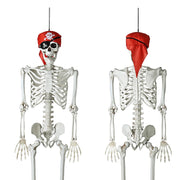 5'5" Full Body Pirate Skeleton Posable Halloween Decoration