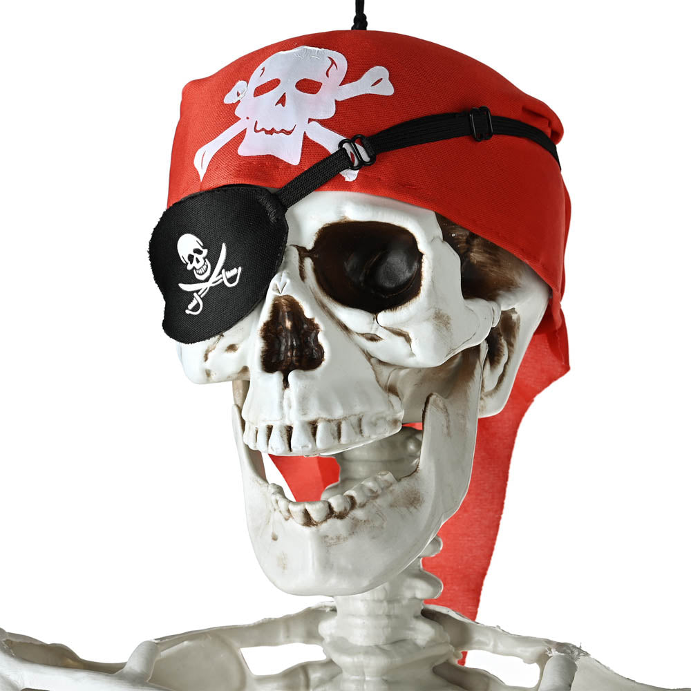 1 Pc Halloween 2024 Decor 5 Foot Posable Pirate Skeleton