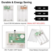 TheDisplayOutlet Halloween Light 20ct Pumpkin 10ft String Light Battery Operated Image