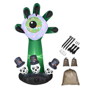 TheDisplayOutlet Halloween Inflatable Monster Hand Eyeball Music & 4 Modes Image