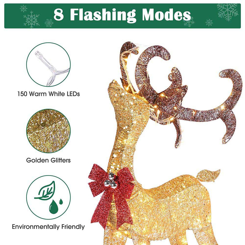 Outdoor Lighted Reindeer for Yard – The Display Outlet