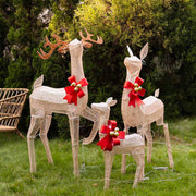 3pcs Lighted Deer Christmas Outdoor Decoration