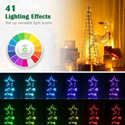 TheDisplayOutlet Multicolor Animated Light Show Christmas Tree APP Control Image