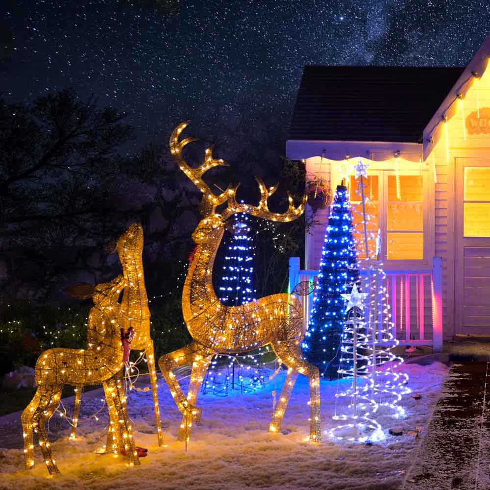 LED Animated Tree クリスマスツリー ジオラマ 音楽 ライト 5_feet_animated_christmas_tree