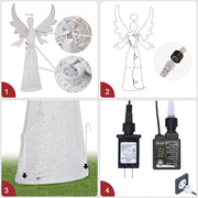 67" Large Lighted Angel Outdoor Christmas Display