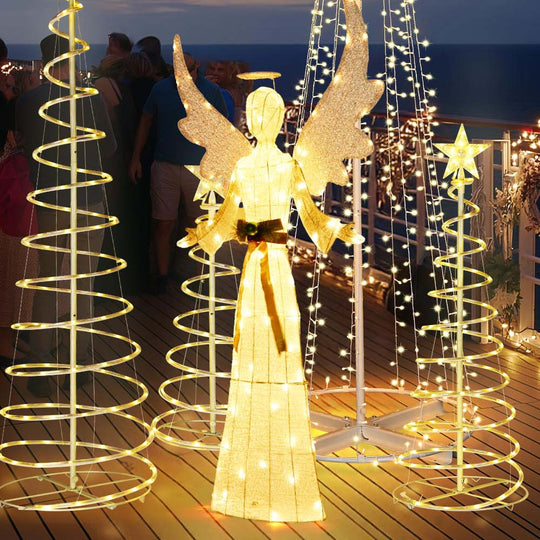 67" Large Lighted Angel Outdoor Christmas Display