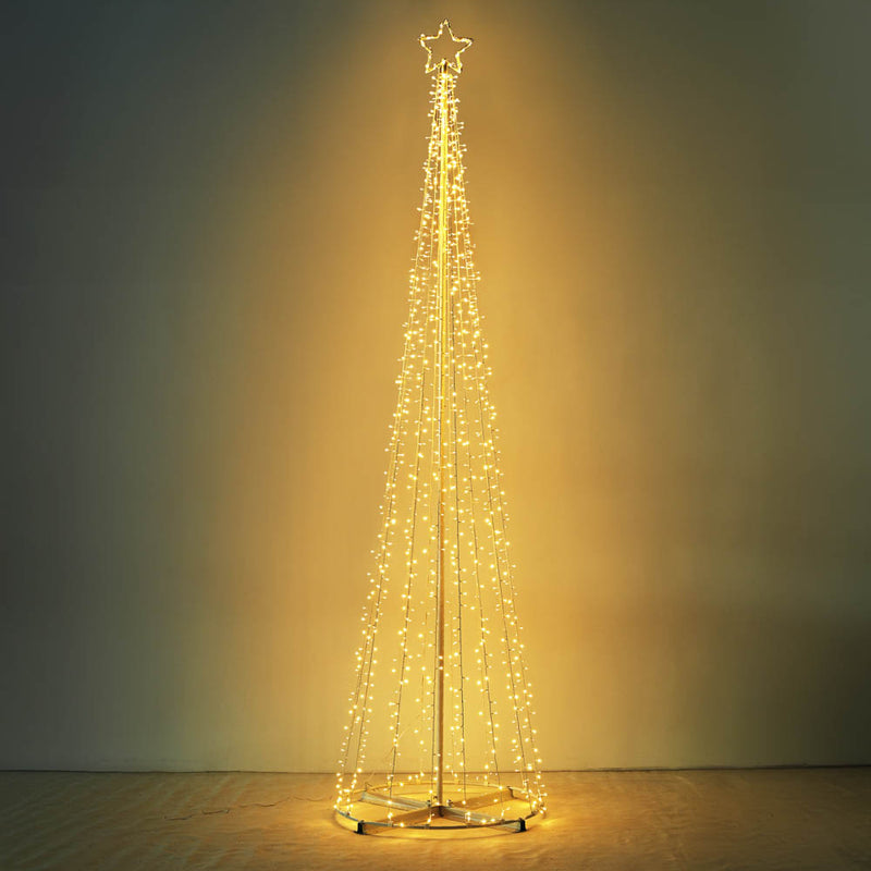 12' LED Christmas Tree Lights Solar Powered