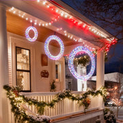 3pcs Light Up Wreath Outdoor for Door Windows