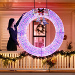 5ft Giant Light Up Wreath for House Outdoor Decoration (Preorder)