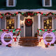 5ft Giant Light Up Wreath for House Outdoor Decoration