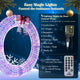 5ft Giant Light Up Wreath for House Outdoor Decoration