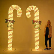 8ft LED Lighted Outdoor Huge Candy Cane Decorations