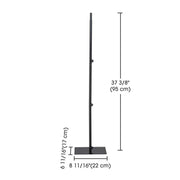 3ft Adjustable Steel Wreath Stand Display Pole Mount 3ct/pk