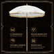 Patio Umbrella Tilt Wooden 6ft 8-Rib with Sequin Jazz
