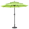 20 lb Round Patio Umbrella Stand Resin Concrete Base 2 3/16"