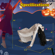 Halloween Animated Crawling Woman Decoration Sound Motion