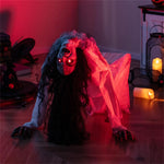 Halloween Animated Crawling Woman Decoration Sound Motion