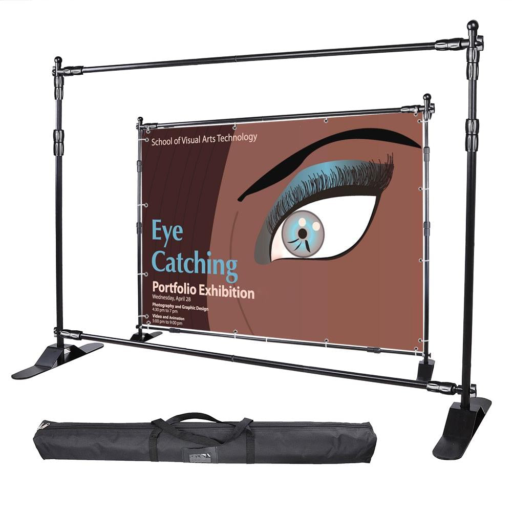 ft Adjustable Telescopic Trade Show Banner Stand – The Display Outlet