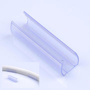 TheDisplayOutlet PVC Mounting Channel U-Track for 1/2" (13mm) Rope Lights, 2in(50ct.) Image