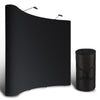 10ft Pop Up Trade Show Display Booth Exhibit Stand w/ Case Black