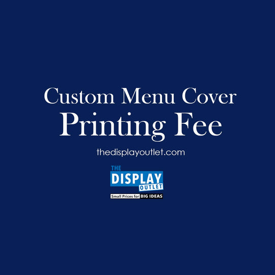 Custom Menu Cover Printing Fee - TheDisplayOutlet